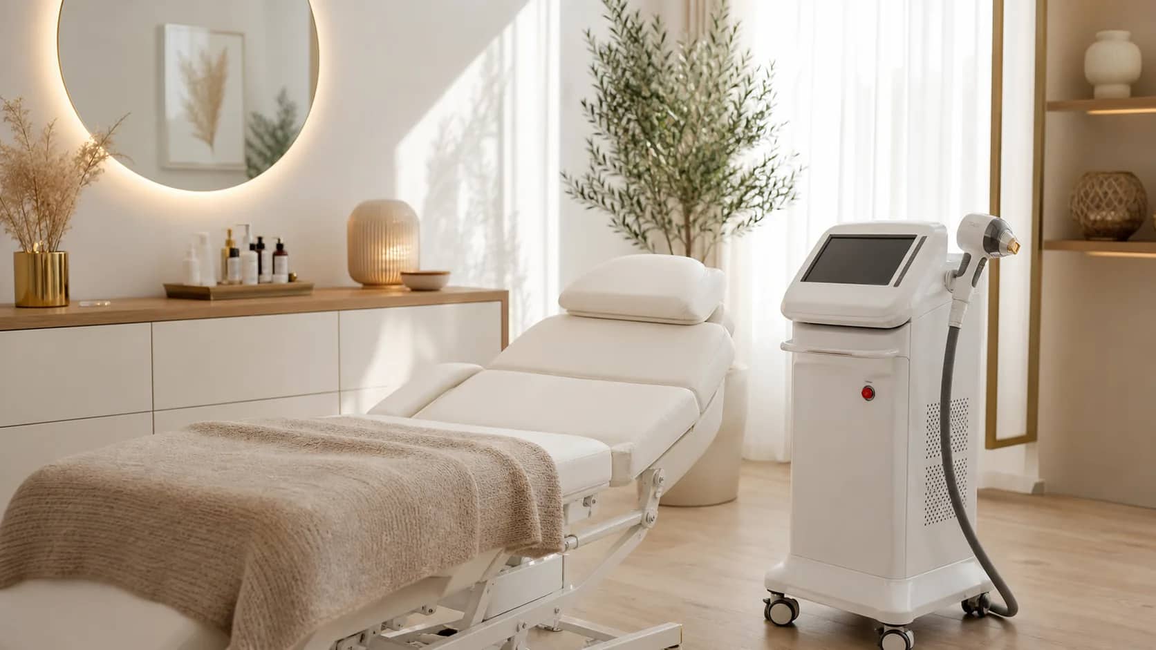 Namaste Beauty Laser Moers Behandlungsraum mit Diodenlaser
